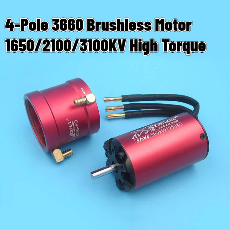 Rc Boat Water Cooling Jacket Motor - 4-biegunowy silnik bezszczotkowy 3660 KV1650/2100/3100 +