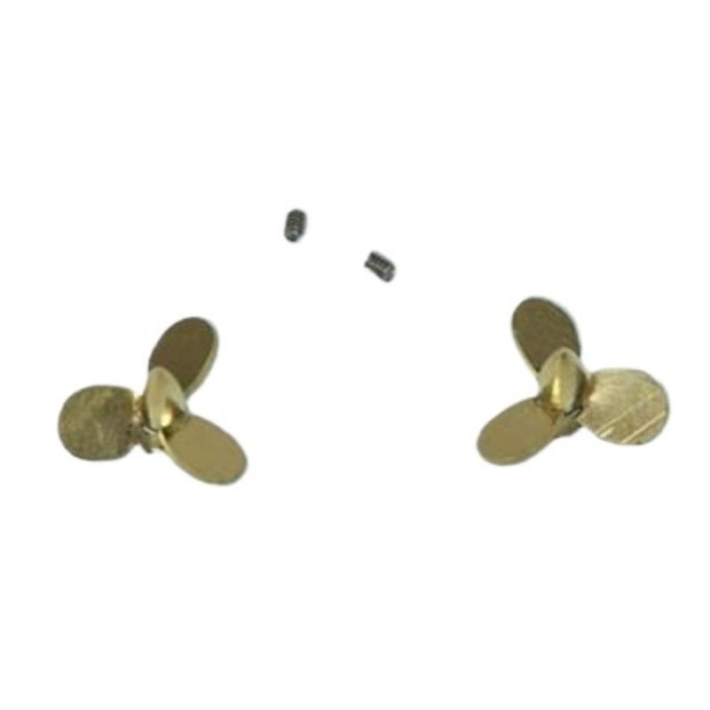 Rc Boat Metal Propeller Copper 3 Blade - Zestaw 3-łopatowych miedzianych śrub napędowych 11