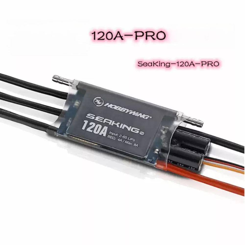 Brushless Esc Waterproof 120A Marine - Hobbywing SeaKing‑120A‑PRO Wodoodporny Bezszczotkowy Regulator Obrotów