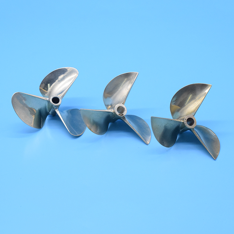 Rc Boat Metal Propeller Copper 3 Blade - Śruba napędowa łodzi Rc 6717 7016
