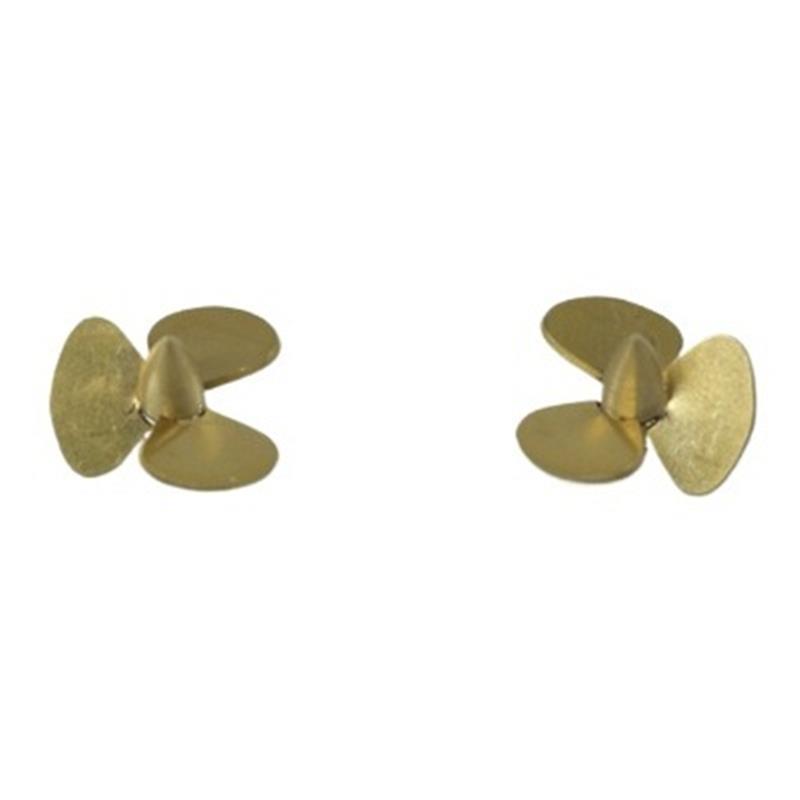 Rc Boat Metal Propeller Copper 3 Blade - Zestaw 3-łopatowych śmigieł miedzianych 12,4 mm
