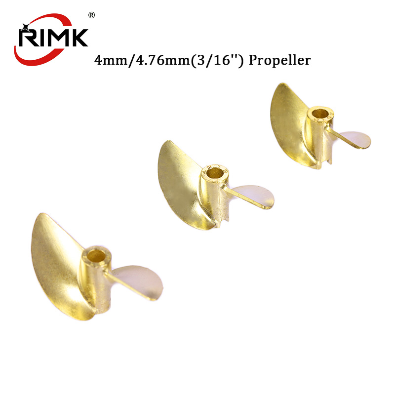 Rc Boat Metal Propeller Copper 3 Blade - Łódź RC TFL 4mm/4.76mm(3/16'') OD36/37/38/40/42/45mm Śruba