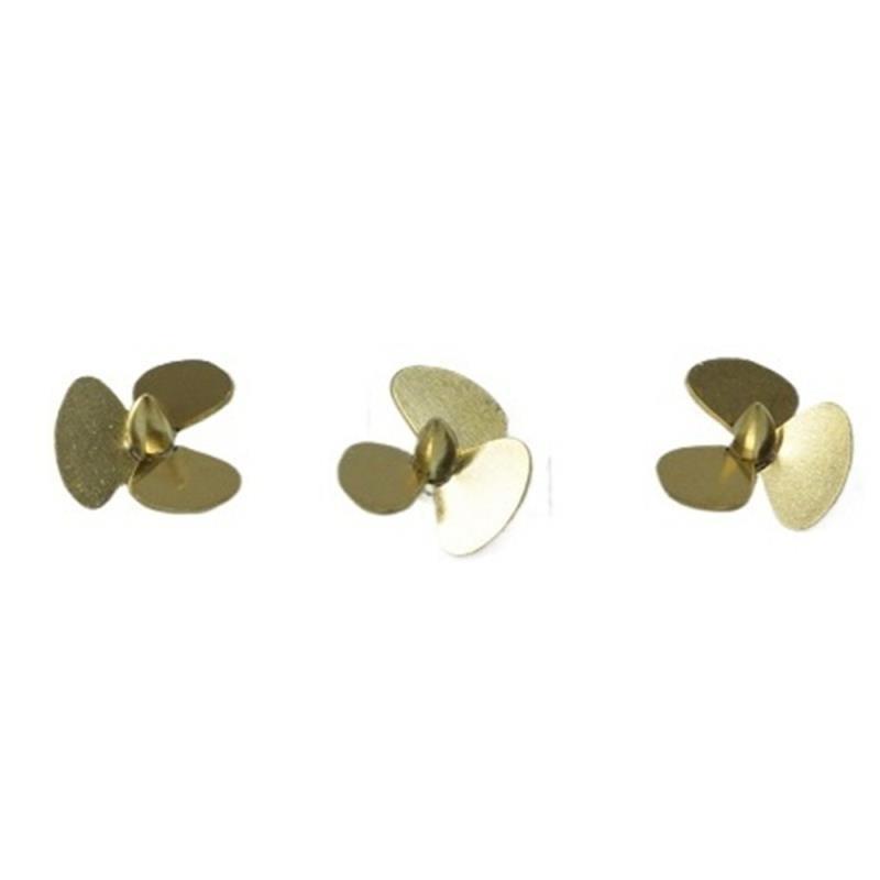 Rc Boat Metal Propeller Copper 3 Blade - Zestaw 3-łopatowych miedzianych śrub napędowych 11