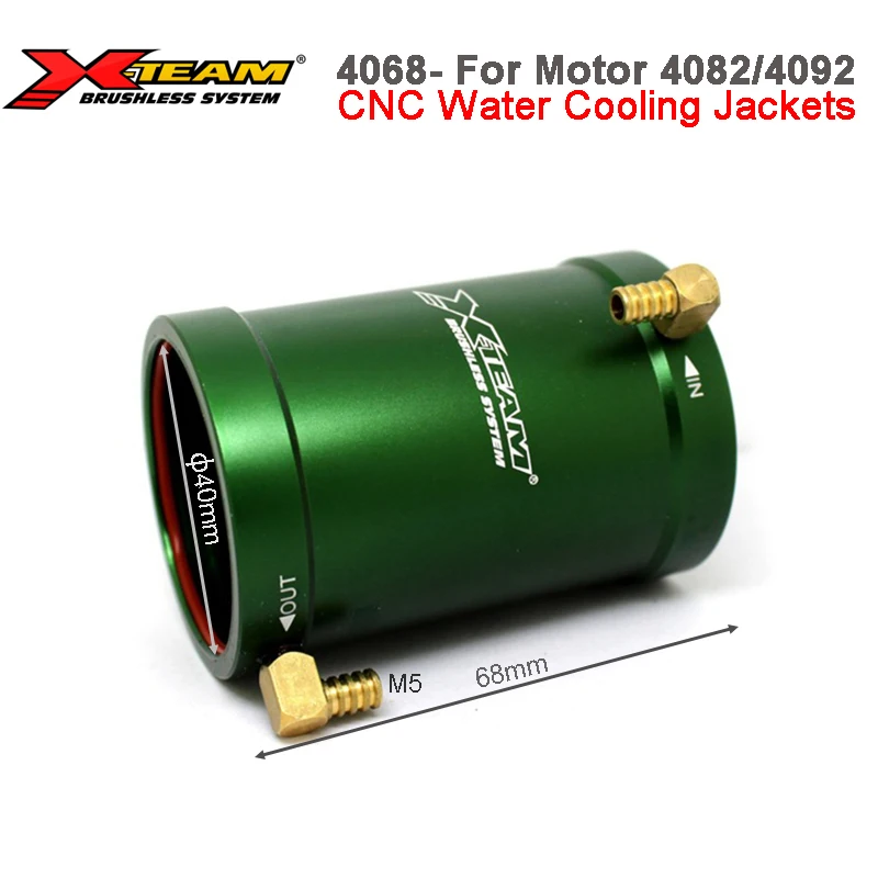 Rc Boat Water Cooling Jacket Motor - X-Team 40mm X 68mm CNC Kurtki