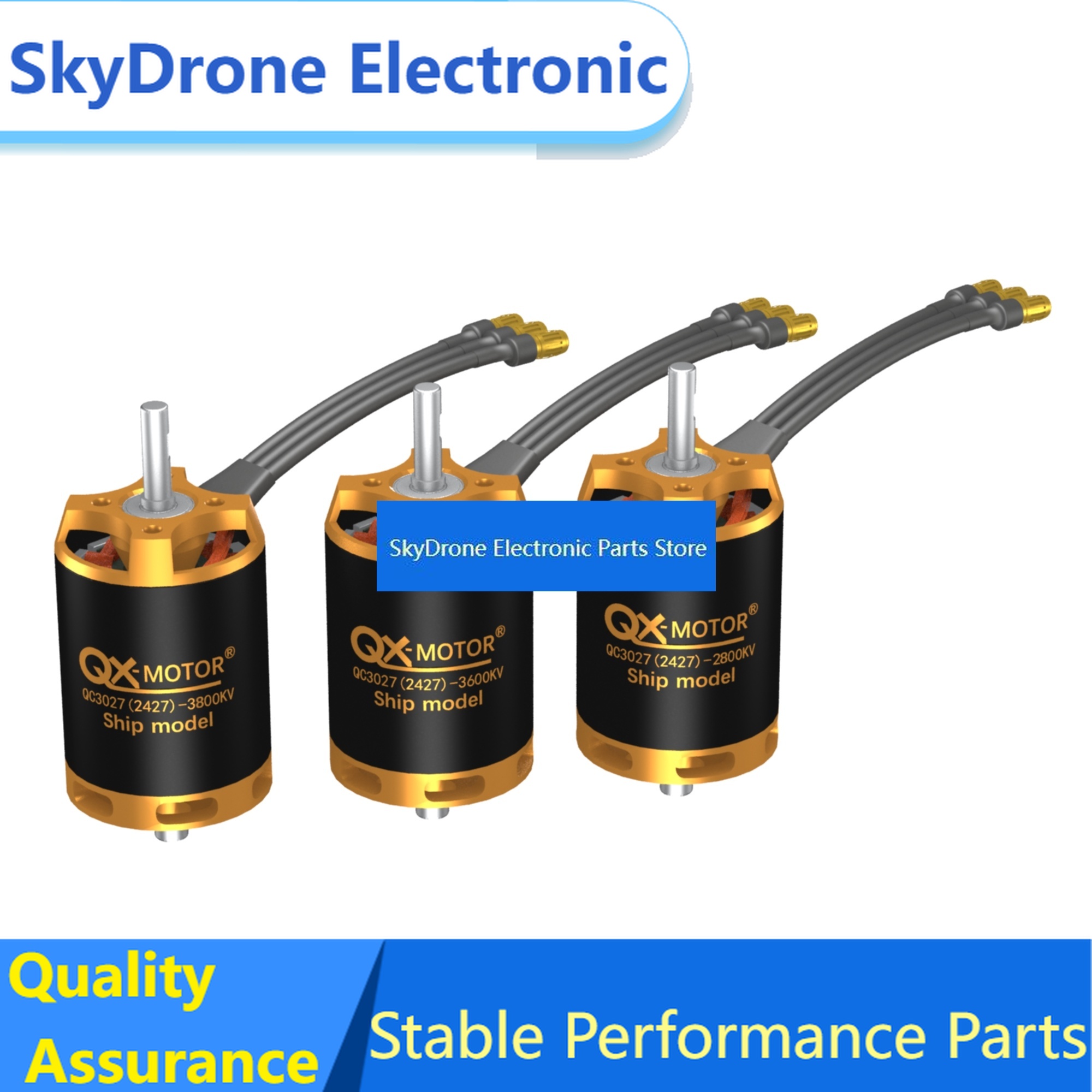 Brushless Esc Waterproof 120A Marine - Wodoodporny silnik bezszczotkowy SkyDElQX-MOTOR QC3027 z