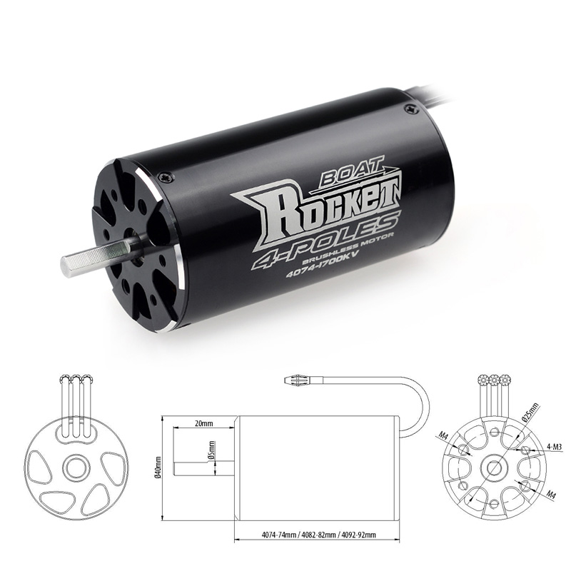 Silnik bezszczotkowy Rocket 40 – Rc Boat Water Cooling Jacket Motor recenzja i cena