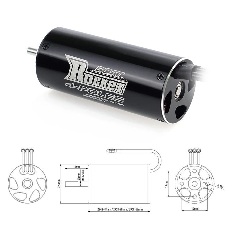 UniFlyROCKET-RC 2948/2958/2968 – Rc Boat Water Cooling Jacket Motor recenzja i cena