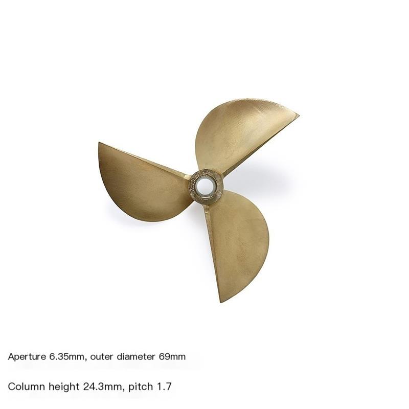 Śruba napędowa do łodzi RC, CN – Rc Boat Metal Propeller Copper 3 Blade recenzja i cena