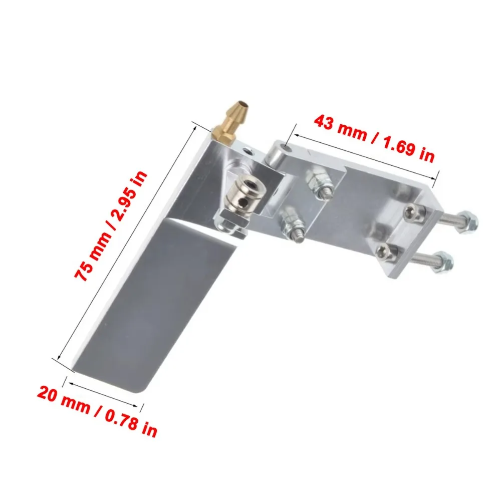 75 mm aluminiowe sterowanie do – Rc Boat Rudder Aluminum Water Pickup recenzja i cena