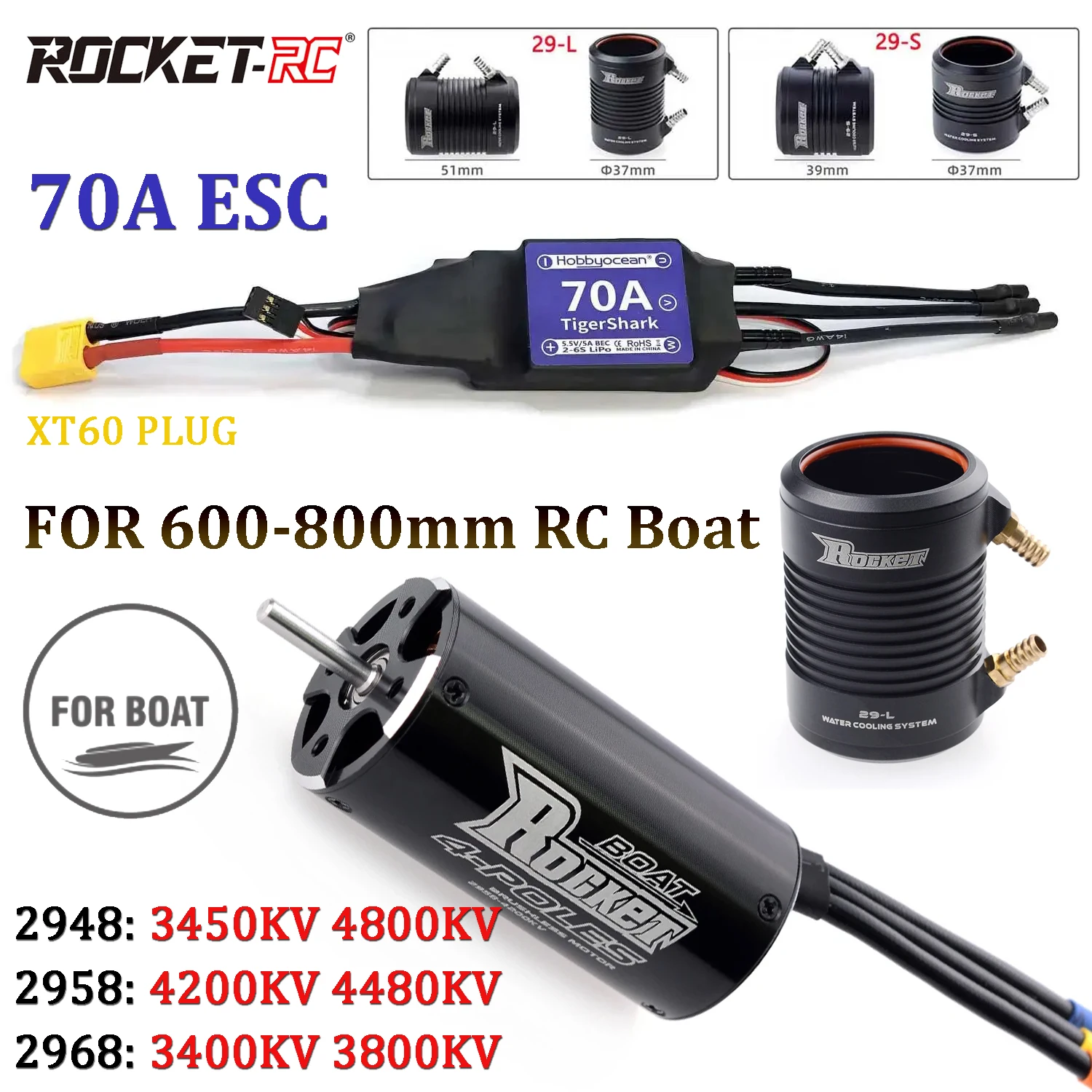 Zestaw silnika bezszczotkowego – Rc Boat Water Cooling Jacket Motor recenzja i cena