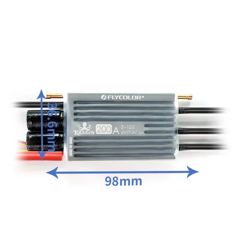 FLYCOLOR KRAKEN Wersja Wysokie – Brushless Esc Waterproof 120A Marine recenzja i cena